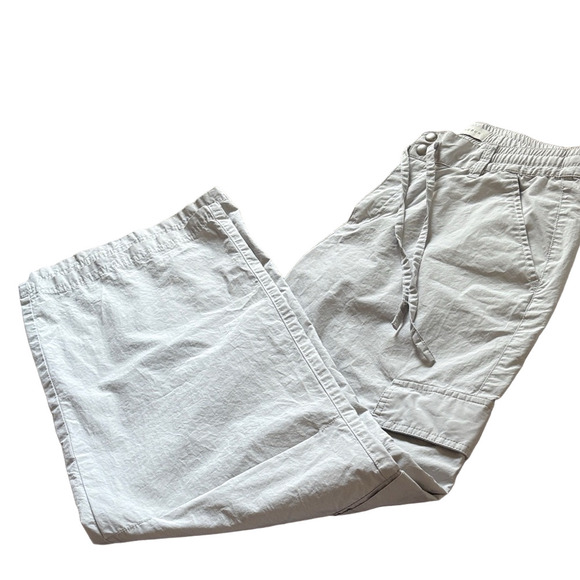 Women's Casual Light Gray Wide Leg Cargo Pants - Picture 1 of 5